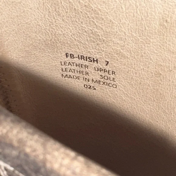 Freebird By Steven Irish Leather Buckle Strap Tall Boots in Stone Womens Sz 7 - Picture 9 of 9